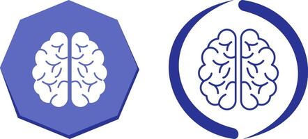 conception d'icône de cerveau vecteur