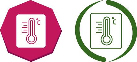conception d'icône de thermomètre vecteur