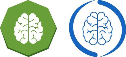 conception d'icône de cerveau vecteur