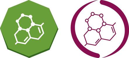 conception d'icône de molécule vecteur