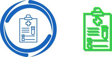 conception d'icône de rapport médical vecteur