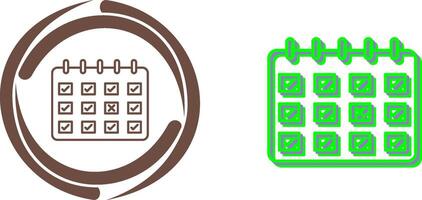 marqué calendrier icône conception vecteur