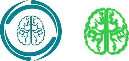 conception d'icône de cerveau vecteur