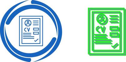 CV icône conception vecteur