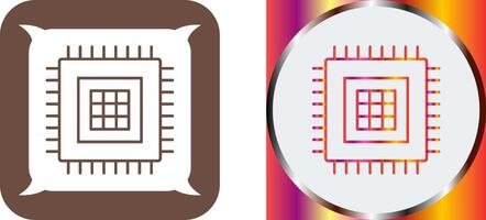 conception d'icône de processeur vecteur