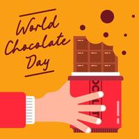 monde Chocolat journée illustration Contexte vecteur