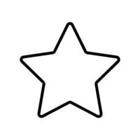 noir contour étoile icône clipart illustration vecteur