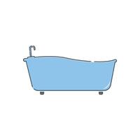 baignoire logo icône vecteur