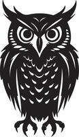 hibou silhouette illustration blanc Contexte vecteur