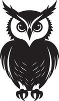 hibou silhouette illustration blanc Contexte vecteur