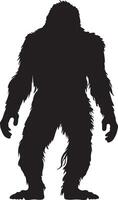 bigfoot silhouette illustration blanc Contexte vecteur