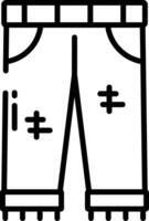pantalon contour illustration vecteur