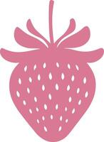 rose fraise signe illustration image vecteur