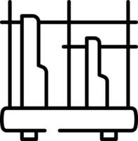 angklung contour illustration vecteur