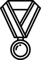 médaille contour illustration vecteur