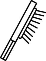 cheveux brosse contour illustration vecteur