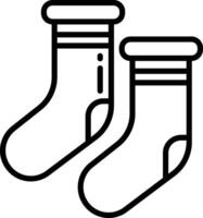 chaussettes contour illustration vecteur