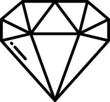diamant contour illustration vecteur