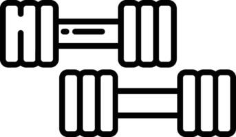 haltères contour illustration vecteur