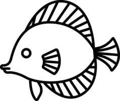 disque poisson contour illustration vecteur