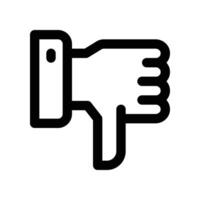 Ne pas aimer icône. ligne icône pour votre site Internet, mobile, présentation, et logo conception. vecteur