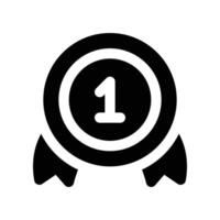 badge icône. glyphe icône pour votre site Internet, mobile, présentation, et logo conception. vecteur