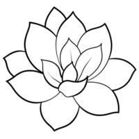 une fleur ligne art illustration vecteur