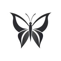 papillon logo illustration, une en volant papillon logo concept vecteur