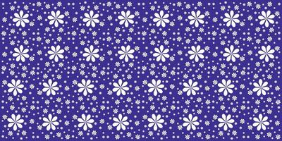 blanc fleur modèle sur violet Contexte adapté pour sans couture en tissu vecteur