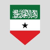 Somaliland drapeau dans bouclier forme vecteur