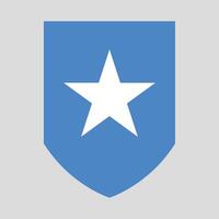 Somalie drapeau dans bouclier forme vecteur