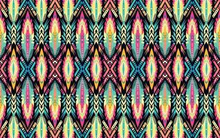 sans couture batik motif, sans couture tribal batik modèle, et sans couture coloré modèle ressembler ethnique bohème, aztèque, et ikat styles.designed pour utilisation dans papier peint, tissu, rideau, tapis, batik broderie vecteur