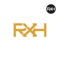 rxh logo lettre monogramme conception vecteur