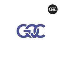 gqc logo lettre monogramme conception vecteur