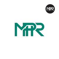 lettre mpr monogramme logo conception vecteur