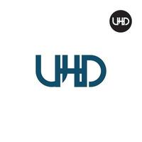 euhd logo lettre monogramme conception vecteur