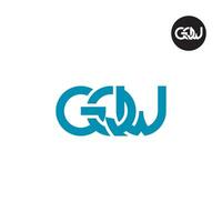 gqw logo lettre monogramme conception vecteur