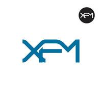 xfm logo lettre monogramme conception vecteur
