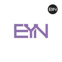 Eyn logo lettre monogramme conception vecteur