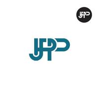 jpp logo lettre monogramme conception vecteur