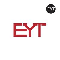 eyt logo lettre monogramme conception vecteur