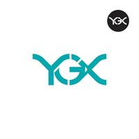 ygx logo lettre monogramme conception vecteur