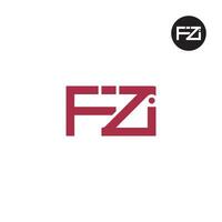 fzi logo lettre monogramme conception vecteur