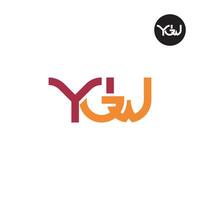 ygw logo lettre monogramme conception vecteur