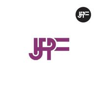 jpf logo lettre monogramme conception vecteur