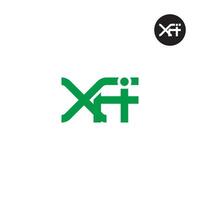 xfi logo lettre monogramme conception vecteur