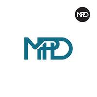 lettre mpd monogramme logo conception vecteur