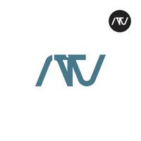 lettre vtt monogramme logo conception vecteur