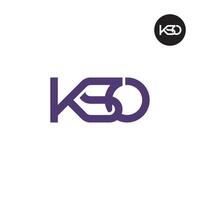 kso logo lettre monogramme conception vecteur