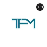 lettre tfm monogramme logo conception vecteur